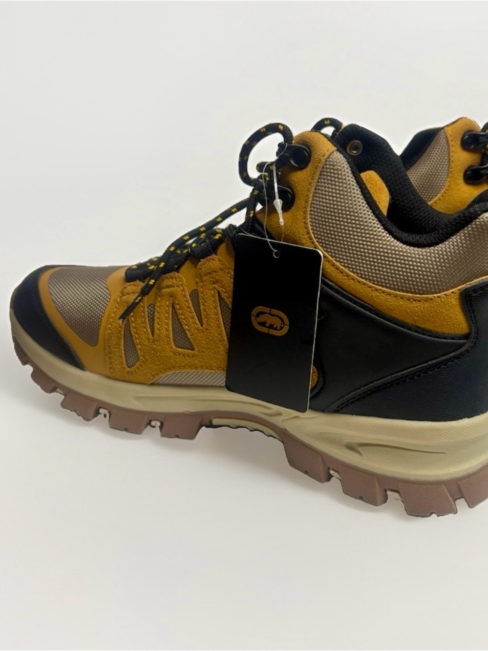 Ecko Unltd Men’s Hiking Boots Size 10 Tan Suede Trail Trekking Shoes NWT - Picture 5 of 7